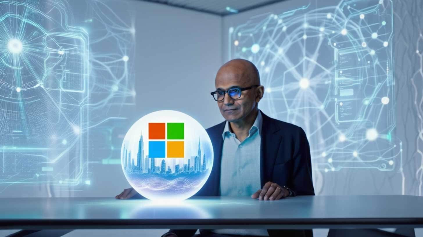Details about Satya Nadella  Microsoft's "positive-sum"  AI's future