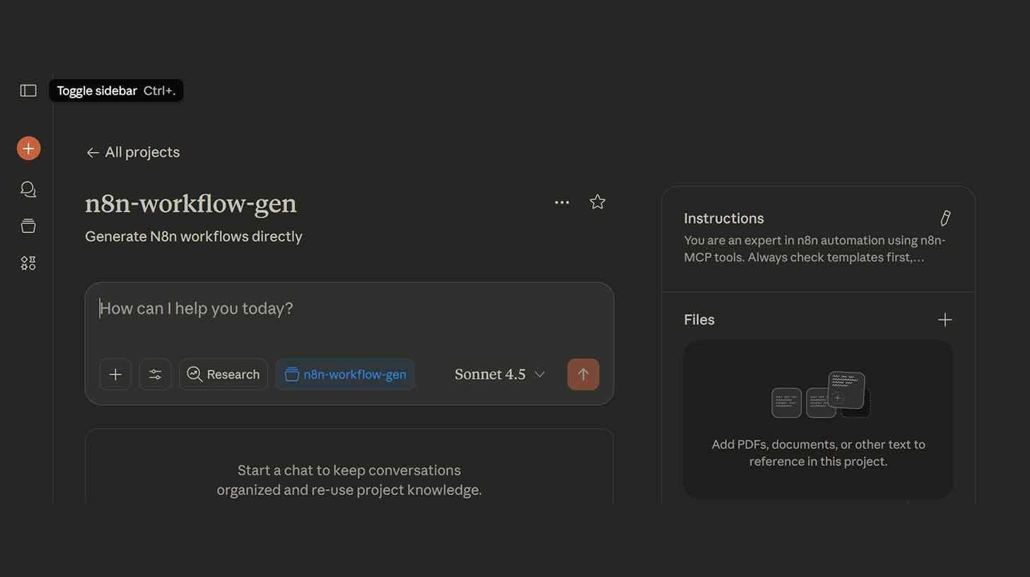 Construct n8n workflows straight from Claude