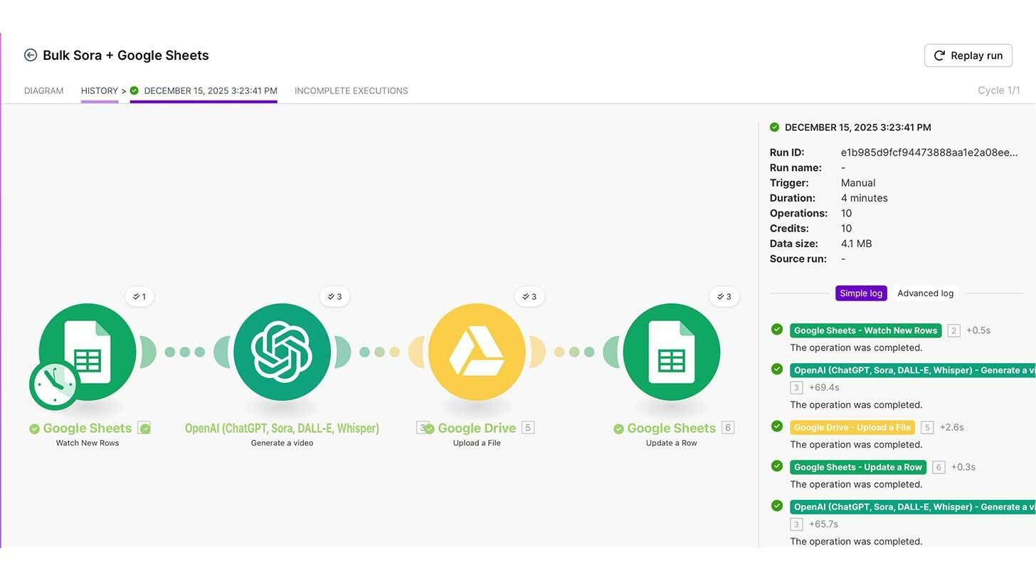 Iterate Sora films quickly with a straightforward automation