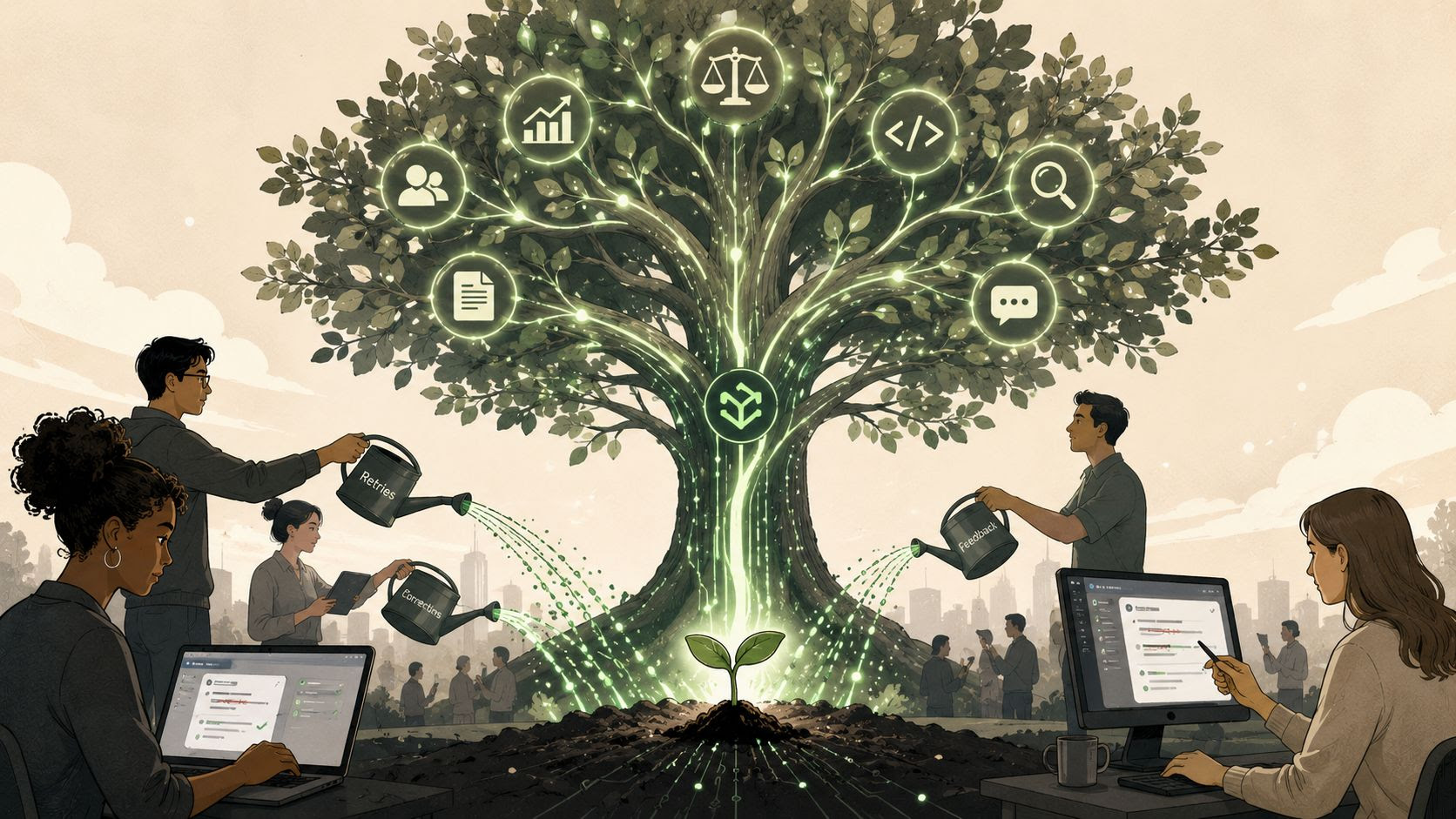 An AI that keeps learning on the job