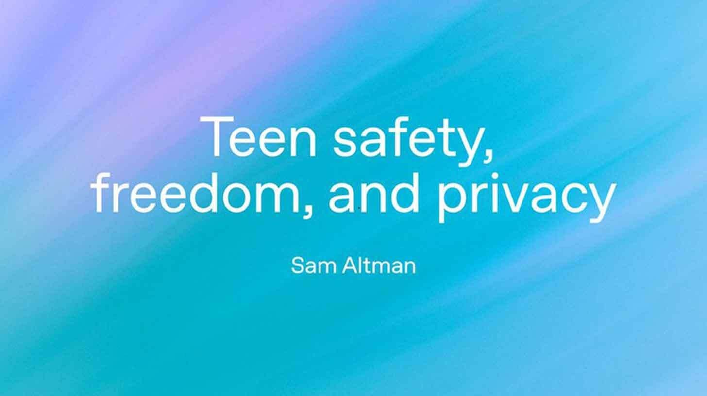 Teen controls for ChatGPT are released via OpenAI